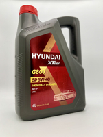 HYUNDAI XTEER G800 GASOLINE ULTRA PROTECTION 5W40 SP мАСЛО МОТОРНОЕ СИНТЕ 4Л