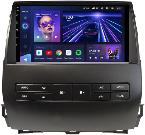 Магнитола для Toyota Land Cruiser Prado 120 (правый руль, климат на ШГУ) - Teyes CC3 на Android 10, Быстрая, QLED, CarPlay, 4G SIM-слот