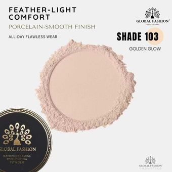 Прессованная пудра, Global Fashion, Golden glow, 103