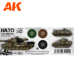 Набор красок AK Interactive NATO Colors Set 3G, 3 краски