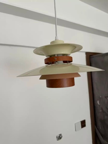 Pendant design lamp PH 5 by Louis Poulsen (olive)
