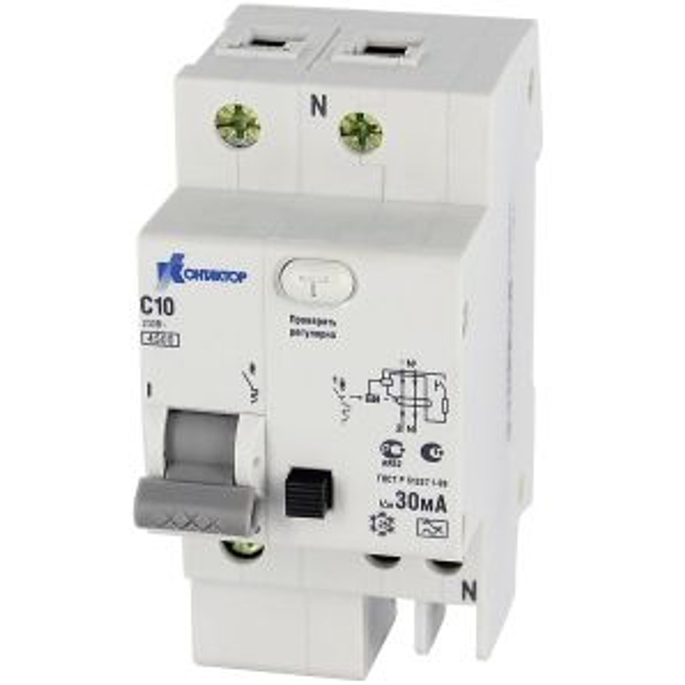 АВДТ Контактор (Legrand) АВДТ-063Про, 1P+N, 10А, Idn-30mA, тип А