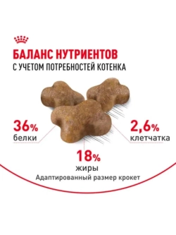 Kitten Корм для котят до 12 месяцев 1,2кг
