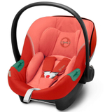 Коляска Cybex Balios S Lux TPE complete Aton S2 Hibiscus Red 3 в 1 Chocolate Brown с дождевиками