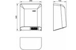 Сушилка сенсорная 2050 W нерж. сталь BIGFLOW 01451.B глянцевый