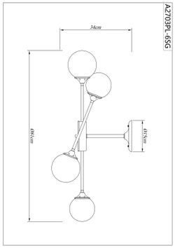 Люстра потолочная Arte Lamp Marco A2703PL-6SG