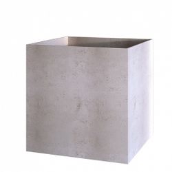 Кашпо CUBE CONCRETE WHITE 80x80x80
