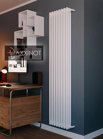 Axxinot Sentir 3150 - трехтрубный трубчатый радиатор высотой 1500 мм, боковое подключение, белый