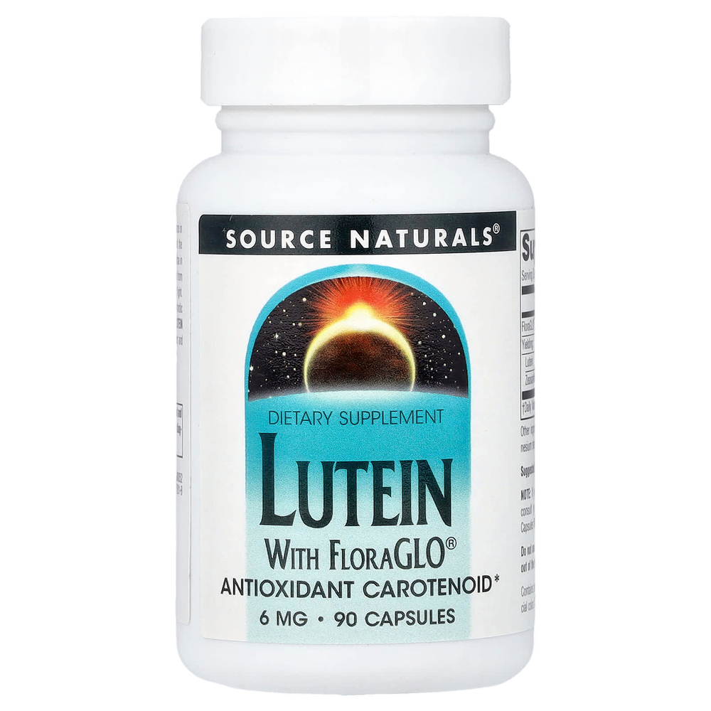 Source Naturals, лютеин с FloraGLO®, 6 мг, 90 капсул