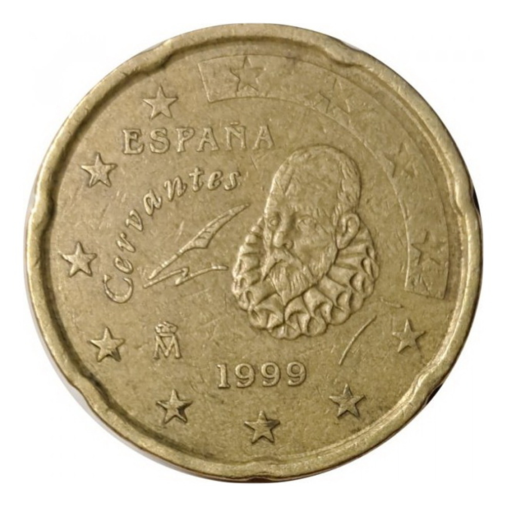 Испания 20 евроцентов 1999 год (Сервантес)