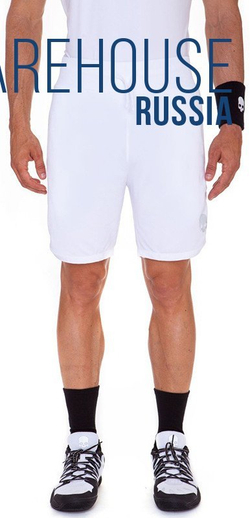 Мужские теннисные шорты Hydrogen Reflex Tech Shorts - белый