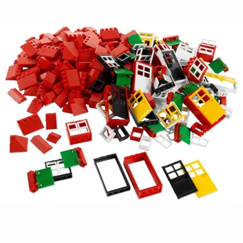 Окна, двери и черепица для крыши LEGO System 9386 Окна, двери и черепица для крыши LEGO System 9386