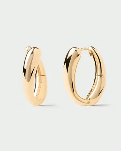 Серьги Helix Hoops серебро 925 пробы покрытое золотом