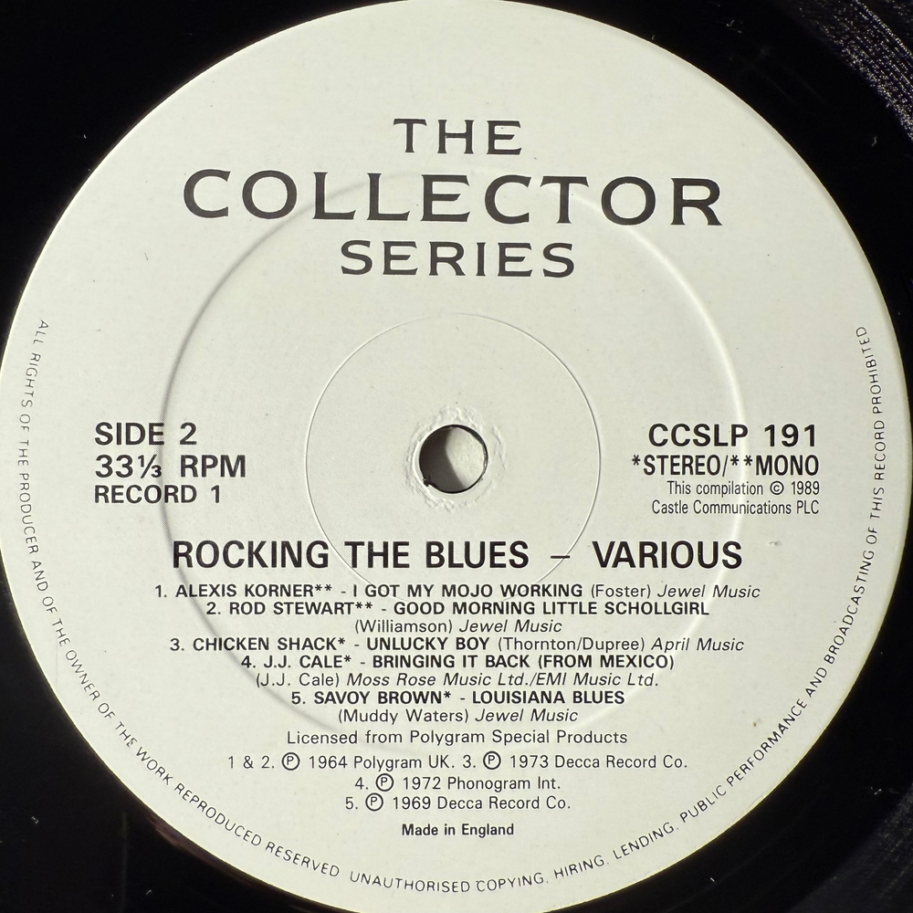 Сборник Rocking The Blues 2LP (Англия 1989г.)