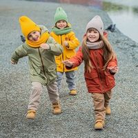 Снуд из смесовой шерсти "Мокко"