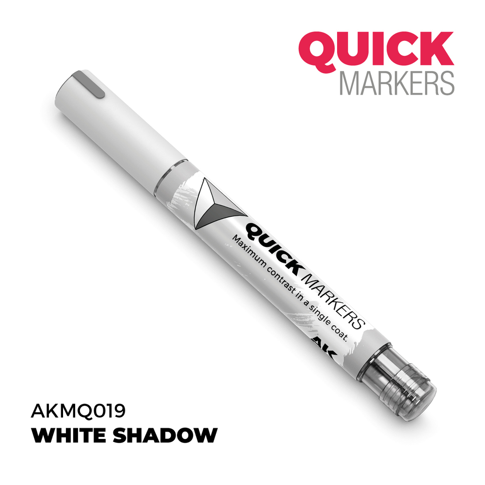 Акриловый маркер AK Interactive Quick Marker White Shadow