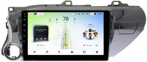 Магнитола для Toyota Hilux 8 2015-2023+ - Teyes CC4L монитор 10.1" IPS, Android 14, Быстрая, Snapdragon 662, CarPlay, 4G SIM-слот