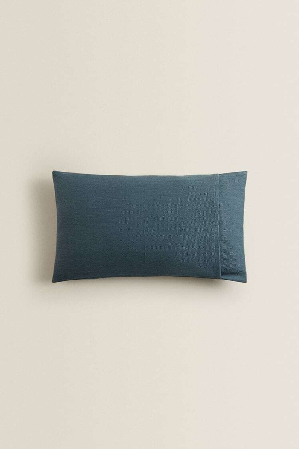 ZARA HOME ОДНОТОННЫЙ ЧЕХОЛ ДЛЯ ДЕКОРАТИВНОЙ ПОДУШКИ, СИНИЙ