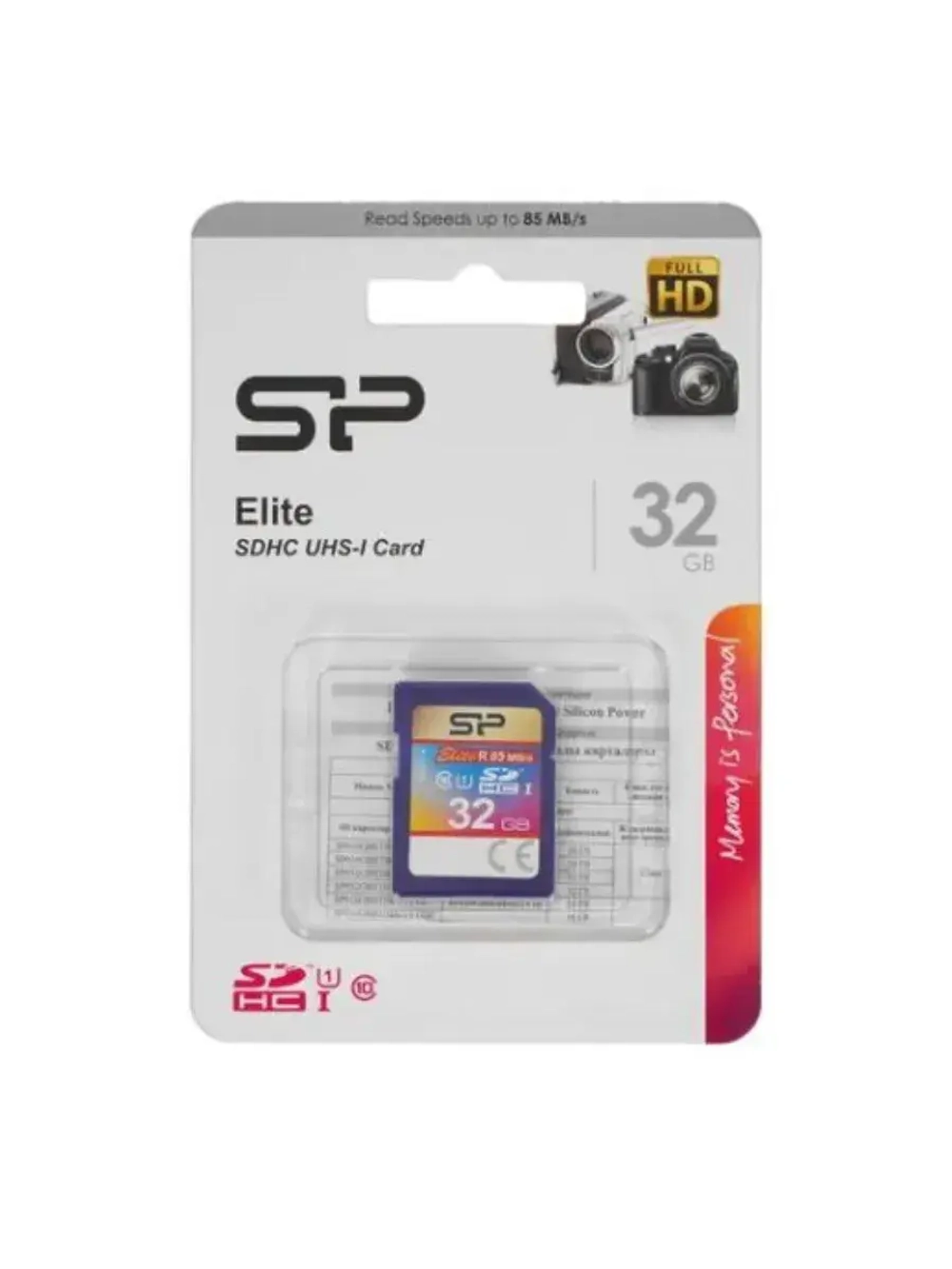 Карта памяти Elite SP032GBSDHAU1V10 SDHC 32 ГБ
