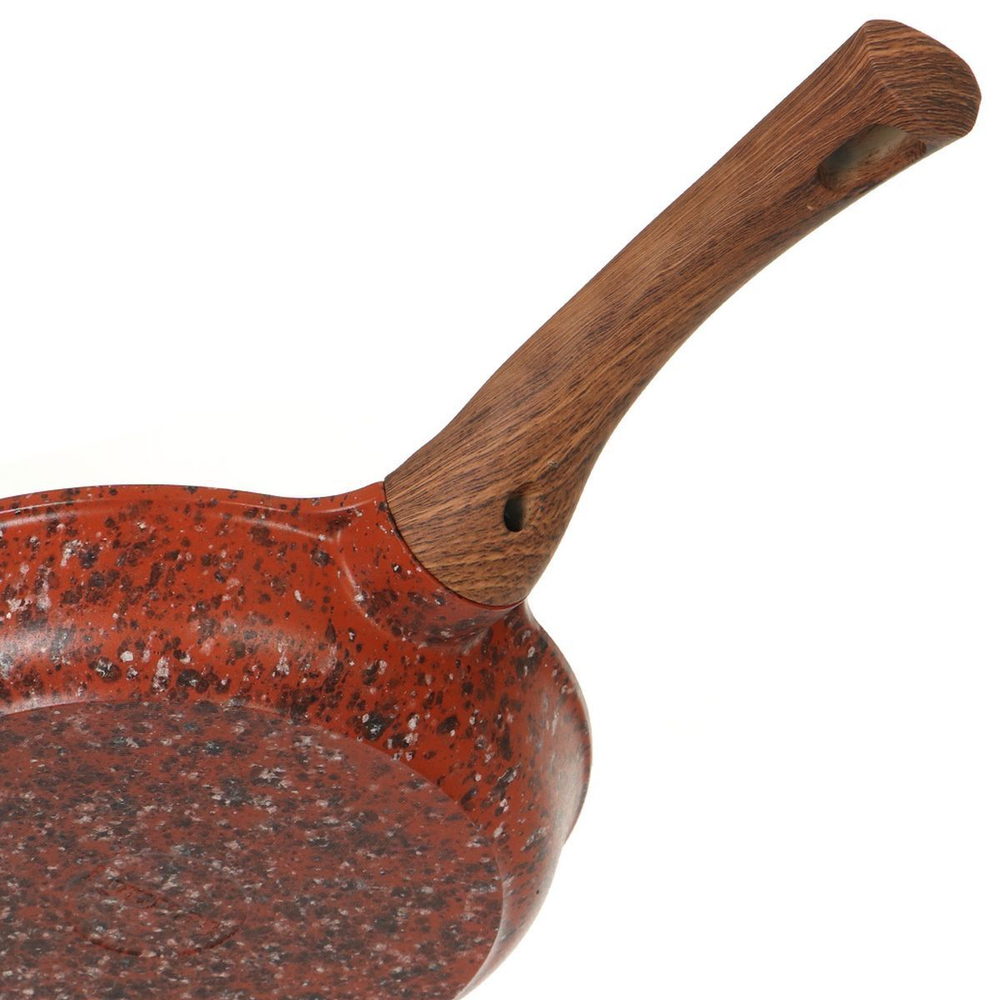 Сковорода алюминий, 24 см, антиприг, Гурман, Granit Red, ГМ2401 ГР