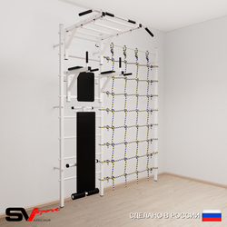 Шведская стенка Sv Sport 5240 (Турник рукоход/Брусья/Скамья/Канатный лаз)