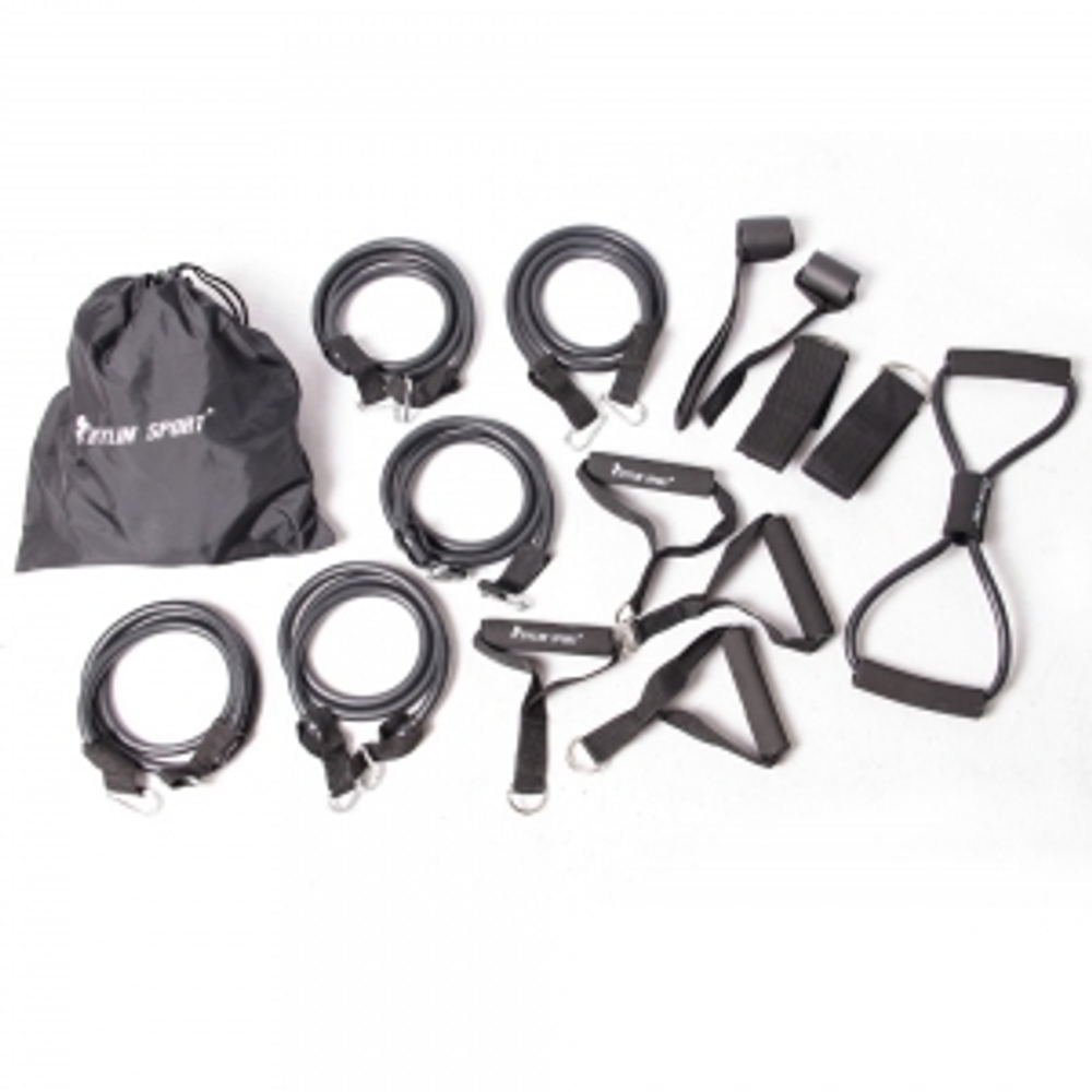 Резиновый трубчатый эспандер Kylin Sport 150 с пятью жгутами