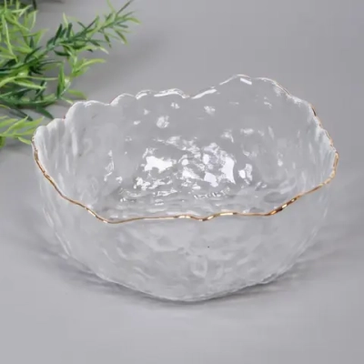 Салатник стеклянный «ICE CRYSTAL» 13см прозрачный