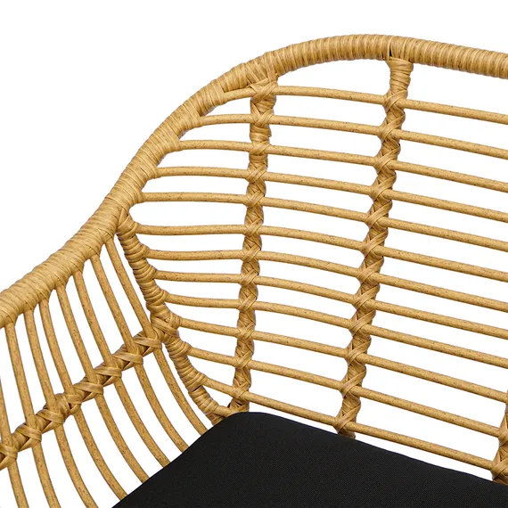 Барный стул Vetle Bent, светлый ротанг