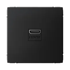 Розетка HDMI Systeme Electric ArtGallery Карбон GAL001080