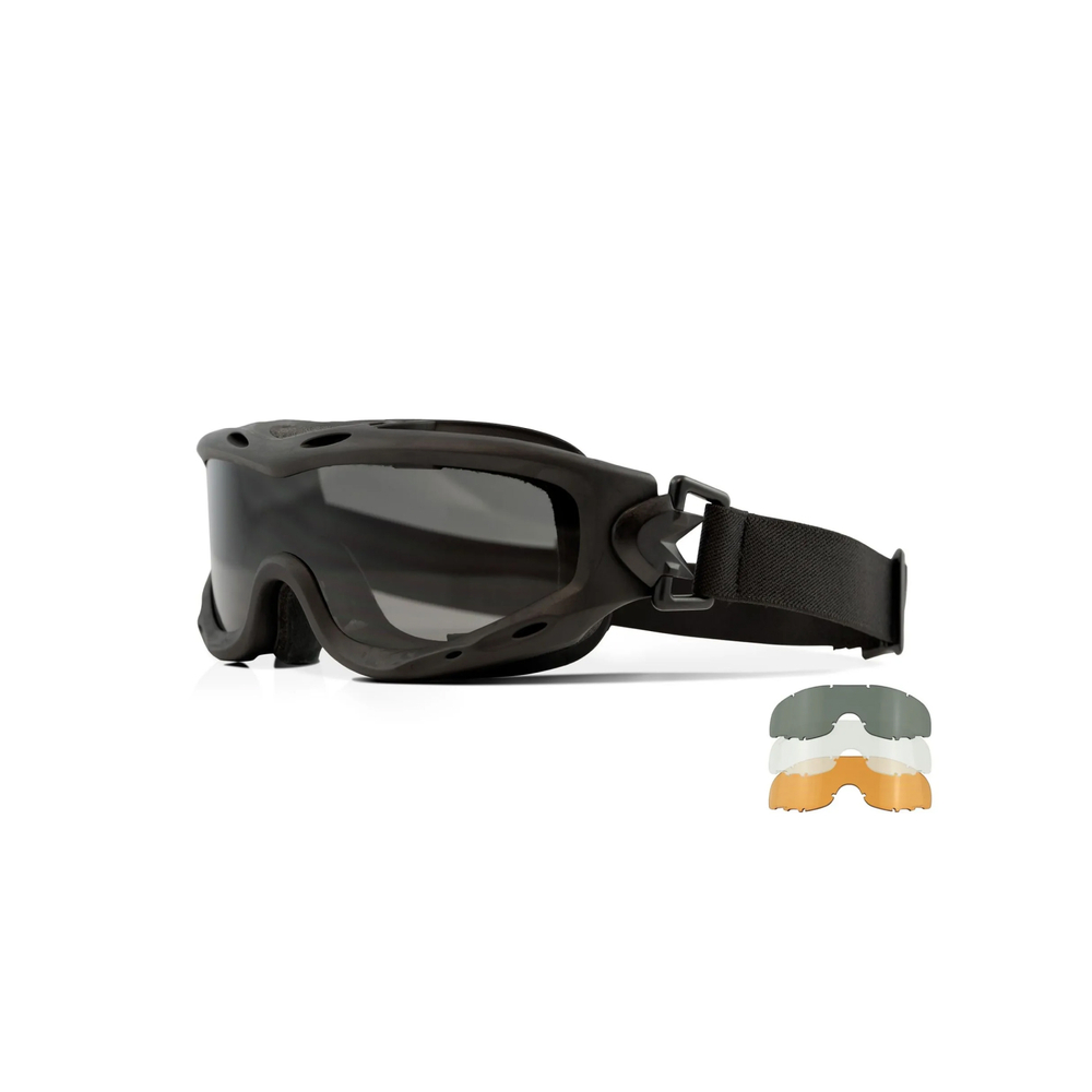 Маска баллистическая Wiley X Spear Grey/Clear/Light Rust Matte Black Frame