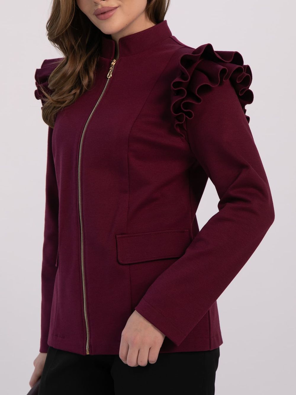Жакет Славия (бордовый) Б16459-54М LT Collection
