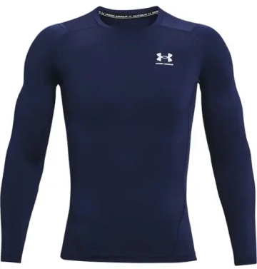 Компрессионная одежда Under Armour HeatGear Armour Comp Long Sleeve - midnight navy/white
