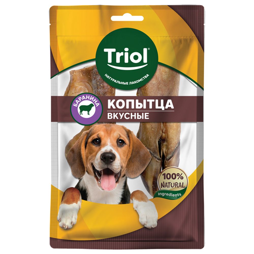 Копытца бараньи вкусные Triol для собак, 65г