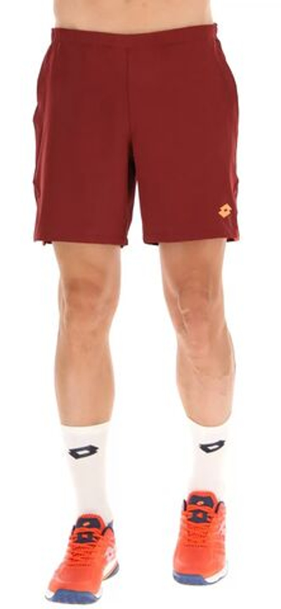 Мужские теннисные шорты Lotto Tech и D1 7" Short - tawny red