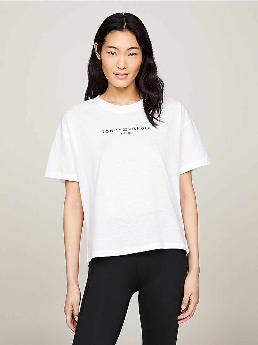 Футболка женская TOMMY HILFIGER ESS MINI CORP RELAXED