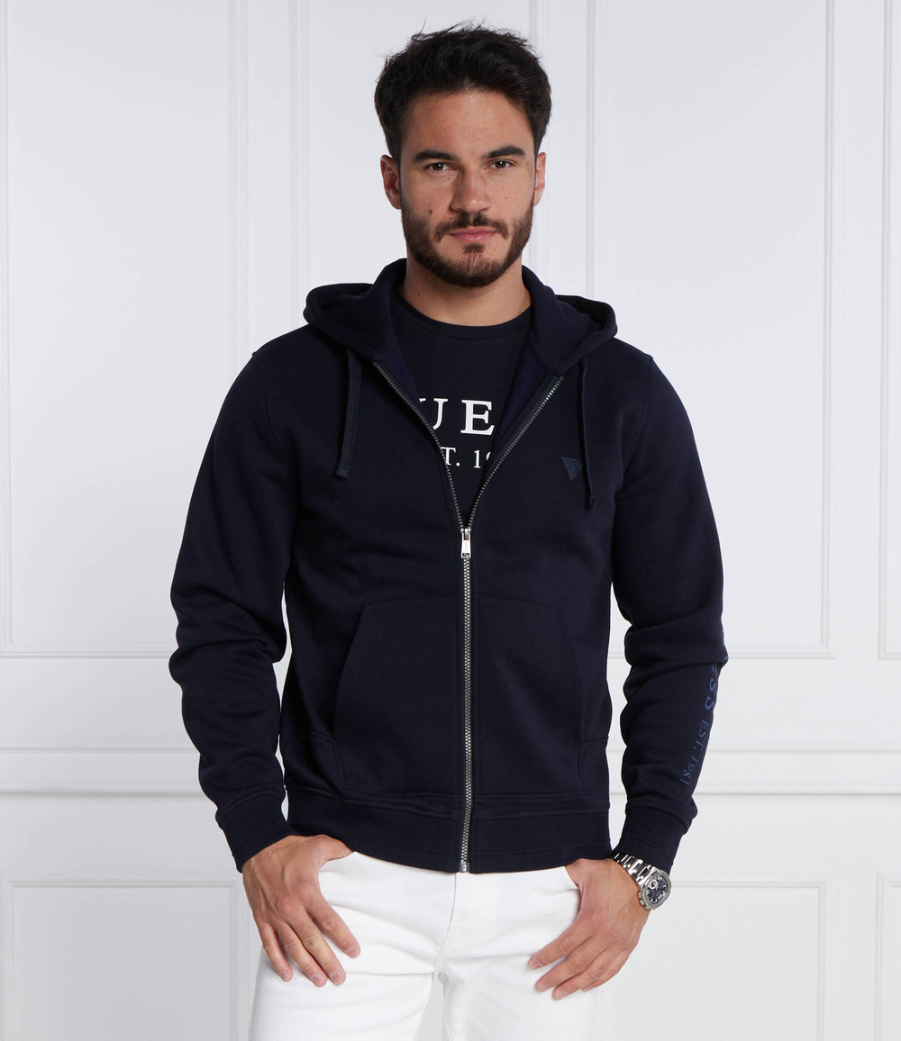 Худые BROOKS HOODIE TRUCK FLEECE GUESS - темно-синий(M3BQ48 K9Z21)
