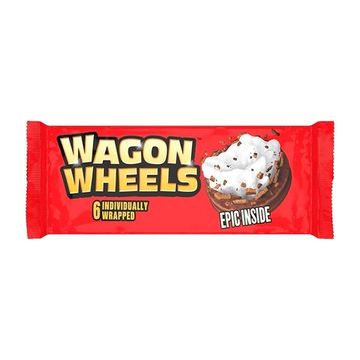 Печенье Wagon Wheels Epic Inside с суфле и джемом покрытое шоколадной глазурью, 220г (UK)