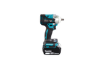 Аккумуляторный ударный гайковерт Makita бесщеточный, 18 В, Li-ion, BL-мотор, 0-3200 об\мин, 0-4000 уд\мин, 300 Нм, 4 скорости, квадрат 3\8",1.4 кг, кор., подсветка, М10-М20, 2x5.0 Ач, быстрое ЗУ, кейс DTW302RTJ