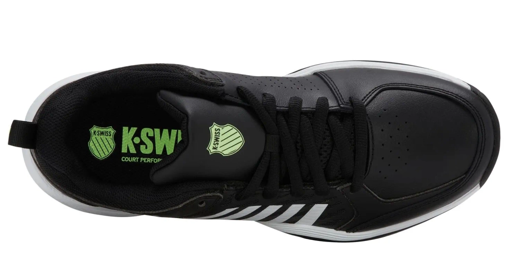 Теннисные кроссовки K-Swiss Court Express 2 Clay - black/white/soft neon green