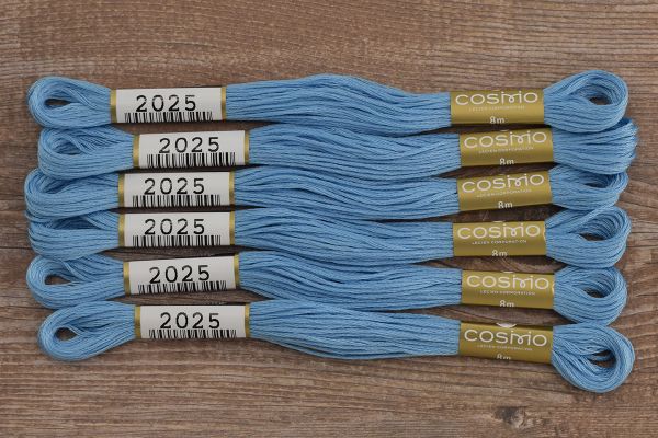 Мулине Lecien Cosmo, цв. 2025 / 6 мот. по 8 метров, в 6 сложений