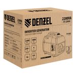 Генератор инверторный GT-2200iS, 2.2 кВт, 230 В, бак 4 л, закрытый корпус, ручной старт Denzel