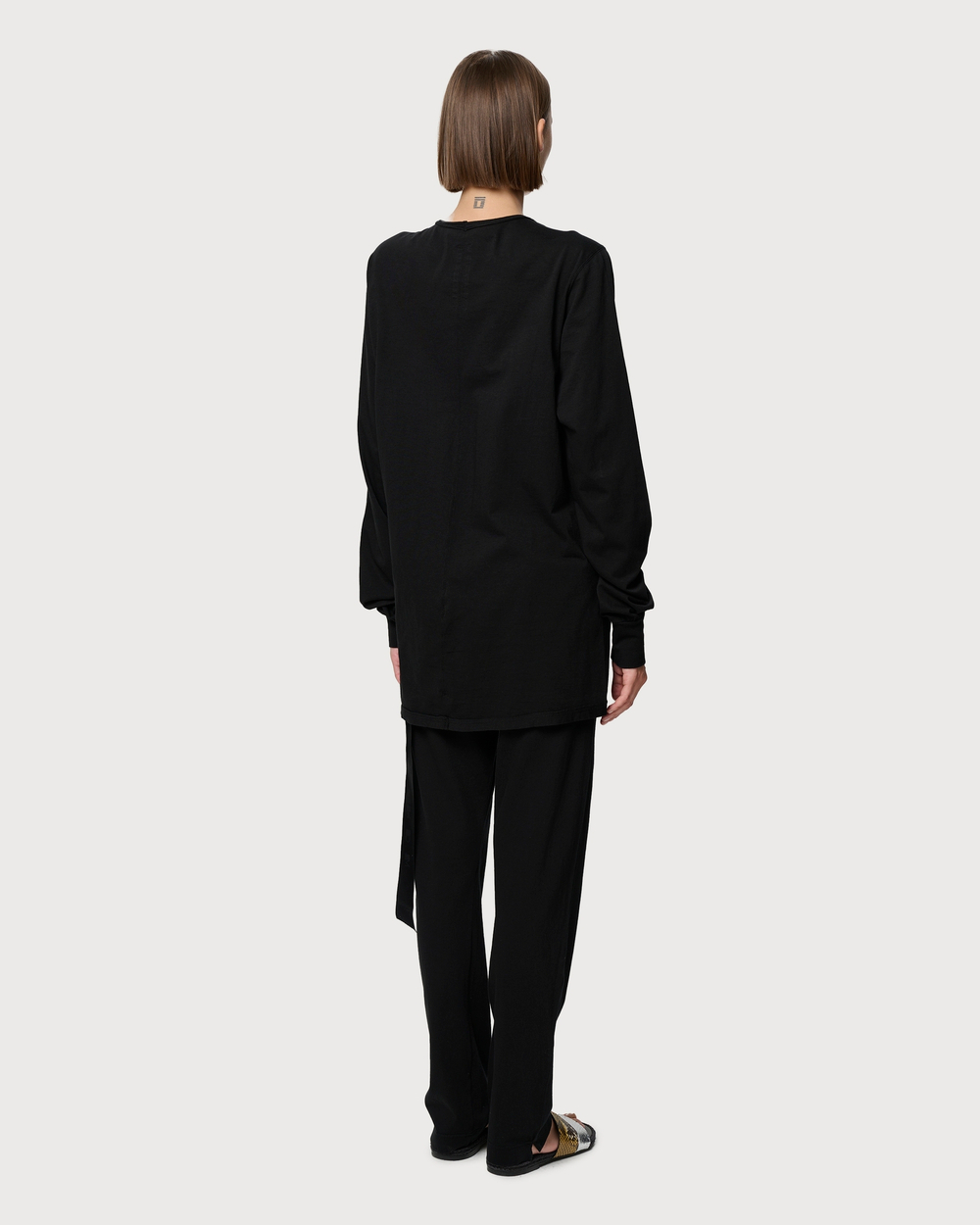RICK OWENS DRKSHDW ЛОНГСЛИВ ЧЕРНЫЙ ЖЕНСКИЙ HOLLYWOOD LEVEL LS