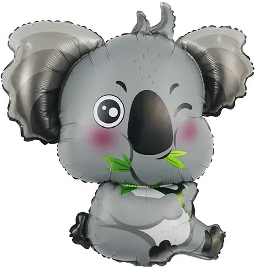 Шар с клапаном (14''/36 см) Мини-фигура, Коала, 5 шт. в уп.