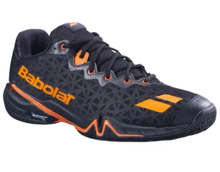 Мужские кроссовки для сквоша/бадминтона Babolat Shadow 4 - black/orange