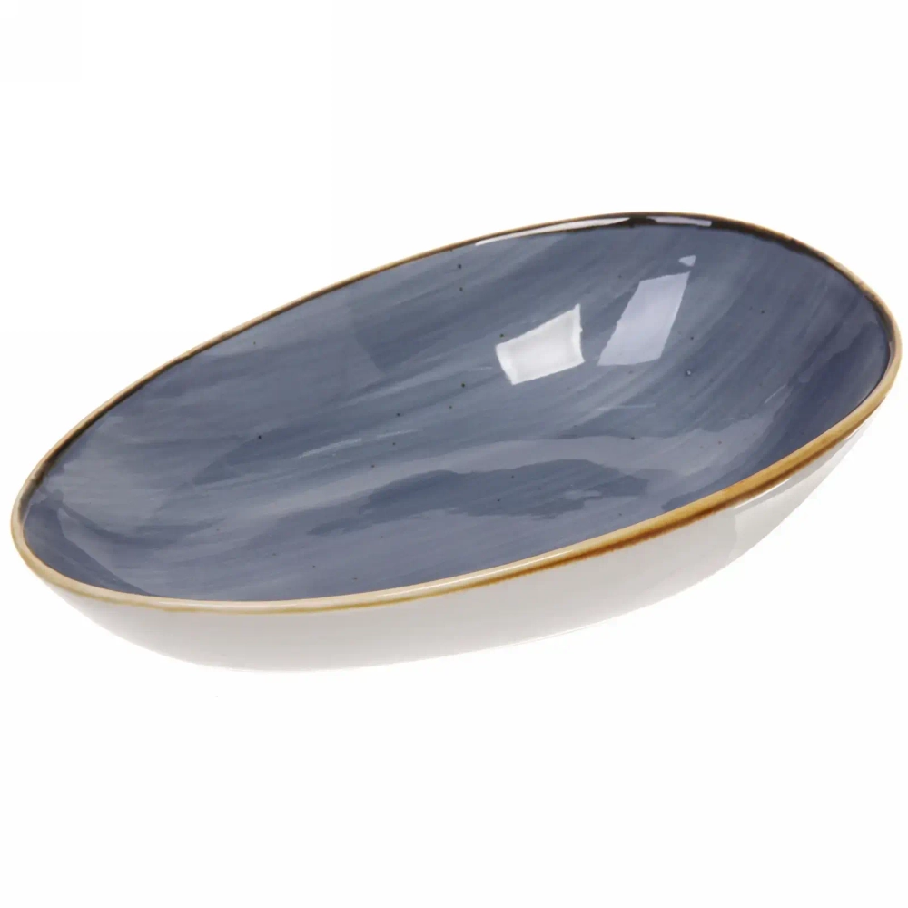 Тарелка керамическая «Corsica blue» 26*16*6см