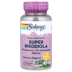 Solaray, Vital Extracts, супер родиола, 500 мг, 60 капсул VegCap