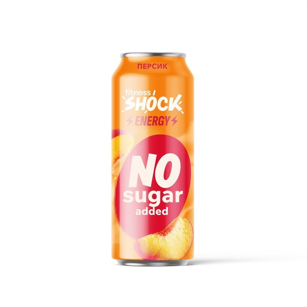 Fitness Shock Energy Персик 450мл