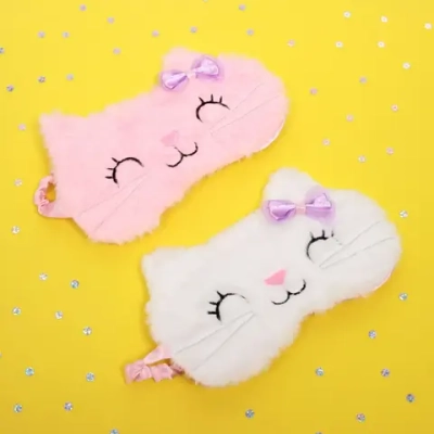 Повязка на глаза для сна «Dark sleep - Kitty Lola», микс 2 цвета (упаковка ZIPпакет)