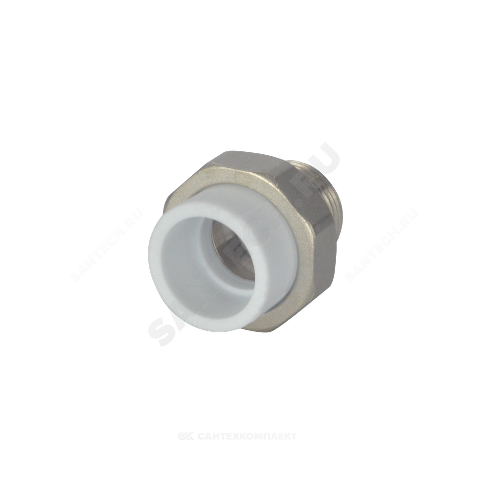 Муфта PP-R комбинированная разъемная белая Дн 63х2" НР VALFEX 10156050