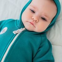 Комбинезон с капюшоном "Бирюза" 0+
